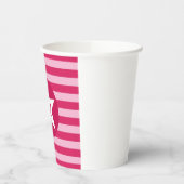 Roze ster- en stripbeker papieren bekers (Links)