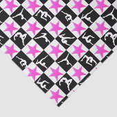 ROZE STER GYMNASTIEK ONTWERP TISSUEPAPIER (Detail)