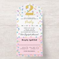 Roze Ster Hart Stip Confetti Peuter Kind Verjaarda