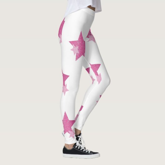 Roze ster leggings (Rechts)