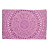 Roze ster mandala kussensloop (Achterkant)