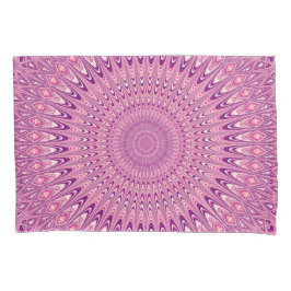 Roze ster mandala kussensloop
