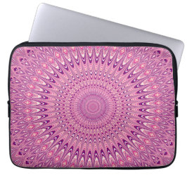 Roze ster mandala laptop sleeve