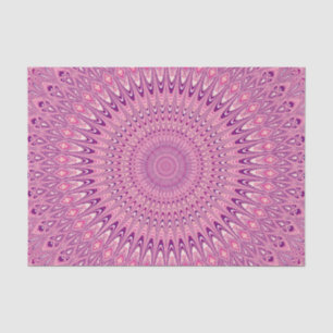 Roze ster mandala tissuepapier