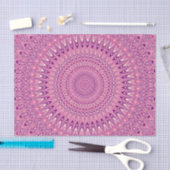 Roze ster mandala tissuepapier (Craft)