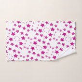 Roze ster Patterned handdoek Set (Handdoek)