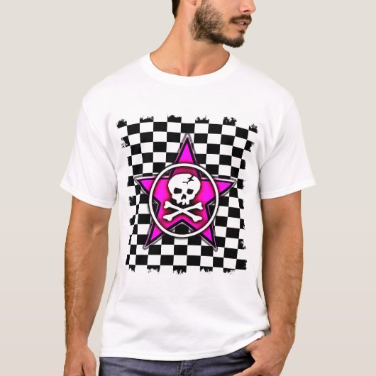 Roze ster t-shirt (Voorkant)