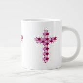 Roze ster van David Cross Optical Illusion Grote Koffiekop (Rechts)