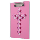 Roze ster van David Cross Optical Illusion Klembord (Links)