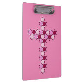 Roze ster van David Cross Optical Illusion Klembord (Rechts)