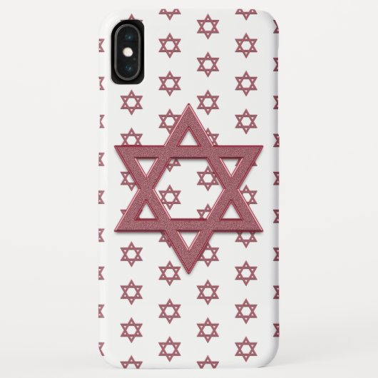 Roze ster van David Seamless Case-Mate iPhone Case (Achterkant)