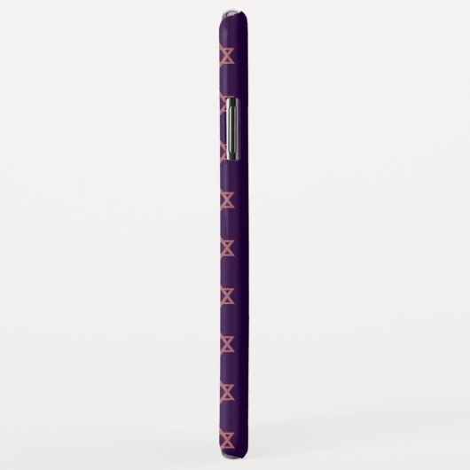 Roze ster van David Seamless Case-Mate iPhone Case (Achterkant/rechts)