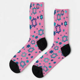 Roze - Ster van David Socks Sokken