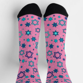 Roze - Ster van David Socks Sokken