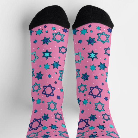 Roze - Ster van David Socks Sokken (Top)