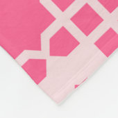 Roze Ster Vierkant Vrouw Mode Pop-Art Patroon Fleece Deken (Hoek)