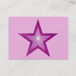 Roze Ster-visitekaartje model doorlopend bleek roz Visitekaartje