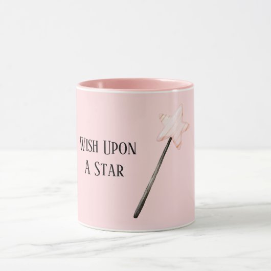 Roze Ster Wens Mok (Midden)