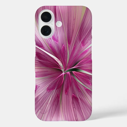 Roze Ster Wilde Bloem Hoesje (Achterkant)