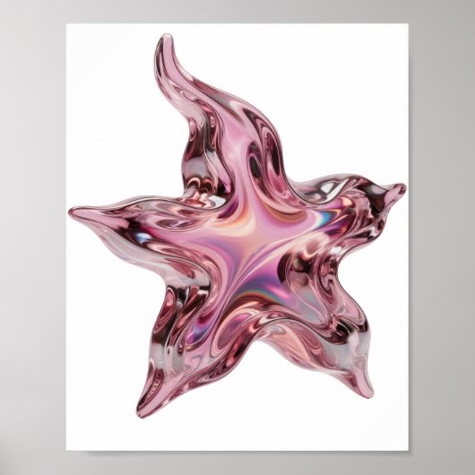 Roze sterfiguren print (Voorkant)