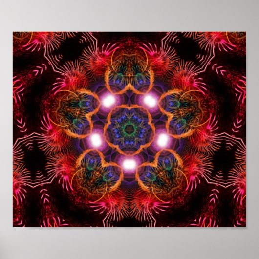 roze sterLicht poster (Voorkant)