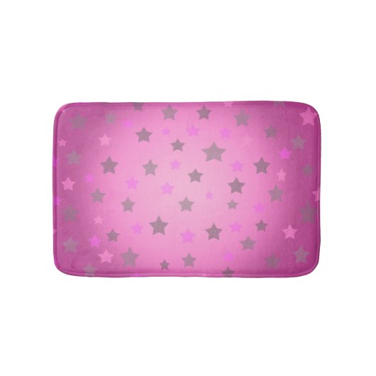Roze sterpatroon badmat (Voorkant)