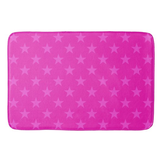 Roze sterpatroon badmat (Voorkant)