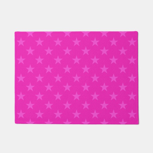 Roze sterpatroon deurmat (Voorkant)