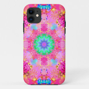 Roze sterren en bubelen Fractal Patroon Case-Mate iPhone Case