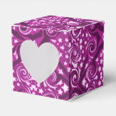 Roze sterren en zwendel Pattern Heart Favor Box Bedankdoosjes (Voorkant Zijde)