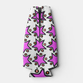 Roze Sterren Fles Koeler (Achterkant)