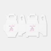 Roze sterren Gelofte vernieuwing verjaardag modern Bedankdoosjes (Uitgevouwen)