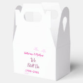 Roze sterren Gelofte vernieuwing verjaardag modern Bedankdoosjes (Geopend)