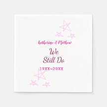 Roze sterren Gelofte vernieuwing verjaardag modern