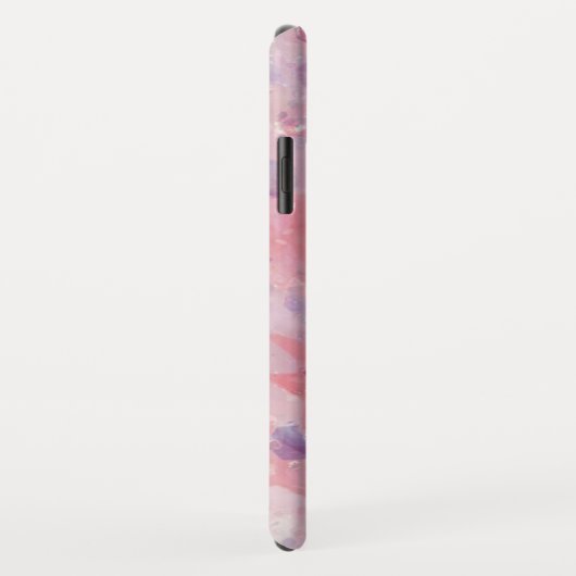 Roze sterren Glitter Girly pattered Custom Name Case-Mate iPhone Case (Achterkant/rechts)