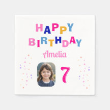 Roze Sterren Happy Birthday Party Meisje Foto