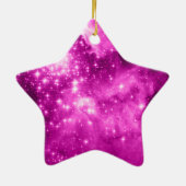 Roze sterren keramisch ornament (Achterkant)