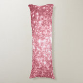 Roze Sterren Lichaam Kussen (Voorkant Verticaal)