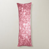 Roze Sterren Lichaam Kussen (Achterkant (Verticaal))