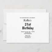 Roze sterren met bericht 'Birthday' Kaart (Achterkant)