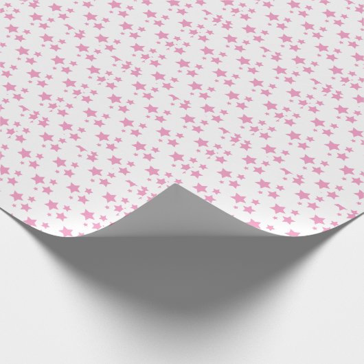 Roze sterren Modern design wrapppapier Cadeaupapier (Hoek)