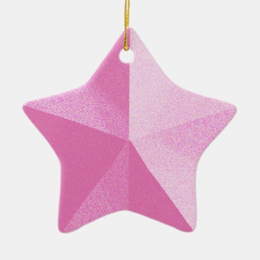 Roze sterren Ornament Sjabloon (Voorkant)