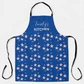 Roze sterren Patriotic Blue Schort (Voorkant)