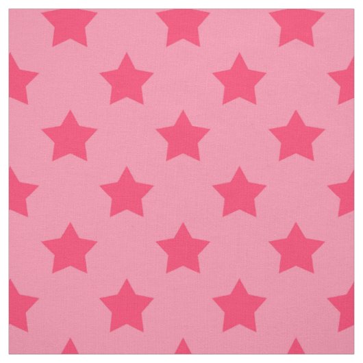 Roze sterren Roze achtergrond textiel Stof (Swatch)