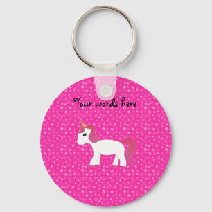 Roze sterren van Unicorn Sleutelhanger