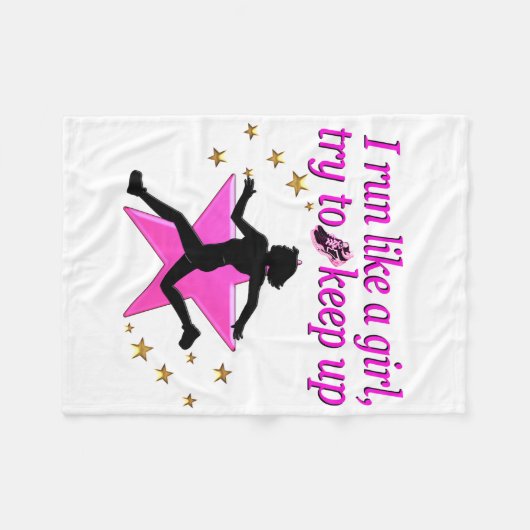 ROZE STERRENBAAN EN VELDKAMPIOEN FLEECE DEKEN (Voorkant (Horizontaal))