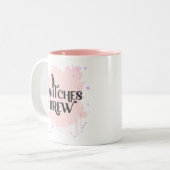 Roze sterrenbeeld - Witches Brew Halloween Tweekleurige Koffiemok (Voorkant links)