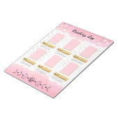 Roze Sterrenhemel Bullet Journal Leeslogboek Notitieblok (Schuin)