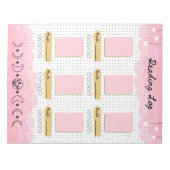 Roze Sterrenhemel Bullet Journal Leeslogboek Notitieblok (Voorkant)