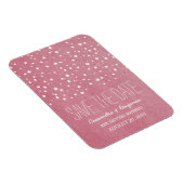 Roze Sterrennacht bespaart de Datum Premium Magnet Magneet (Rechterzijde)